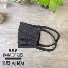 Load image into Gallery viewer, Lightweight Charcoal Gray Face Mask
