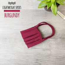 Load image into Gallery viewer, Lightweight Series Burgundy Face Mask
